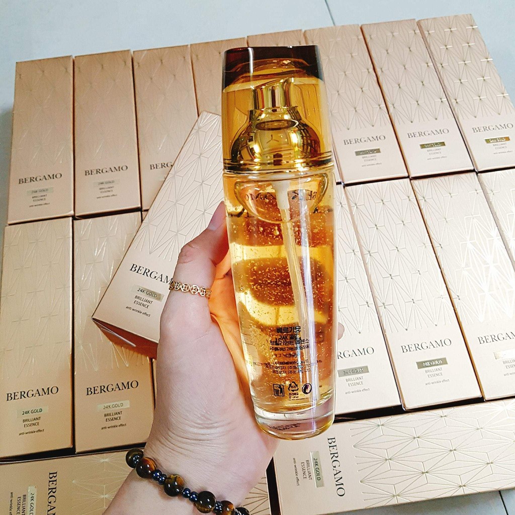 [GIÁ SỐC] COMBO 5 CHAI Serum Bergamo Essence 110ml Gold 24k