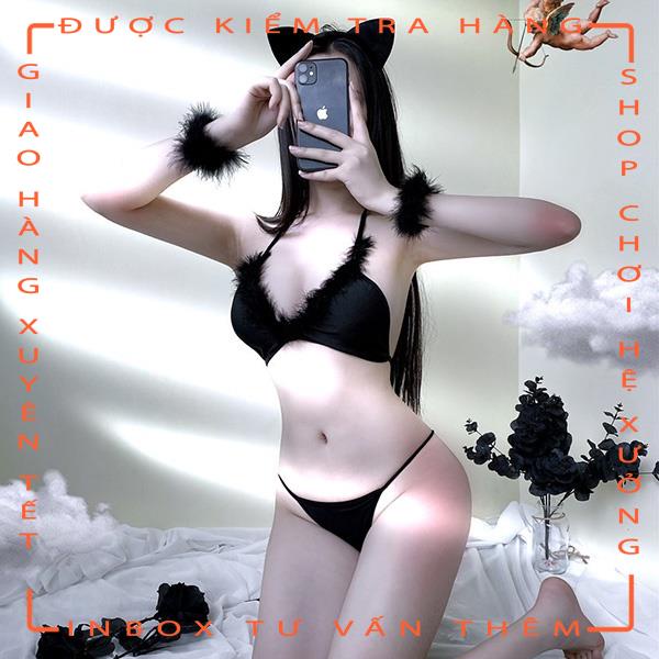 Đồ ngủ cosplay miêu nữ gợi cảm bikini sexy quyến rũ gợi cảm tặng kèm tai mèo đáng yêu BIKIHOUSE N735  - hot tiktok | BigBuy360 - bigbuy360.vn