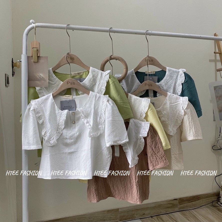 Áo nữ Vintage Croptop phong cách cổ điển