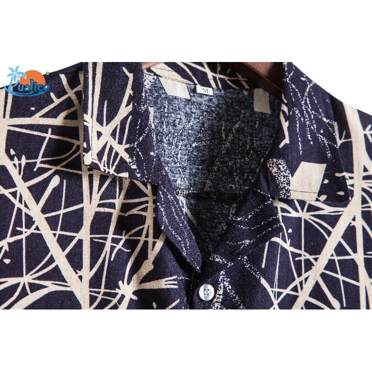 Cotton hemp ethnic style suit collar short sleeve shirt68 | BigBuy360 - bigbuy360.vn