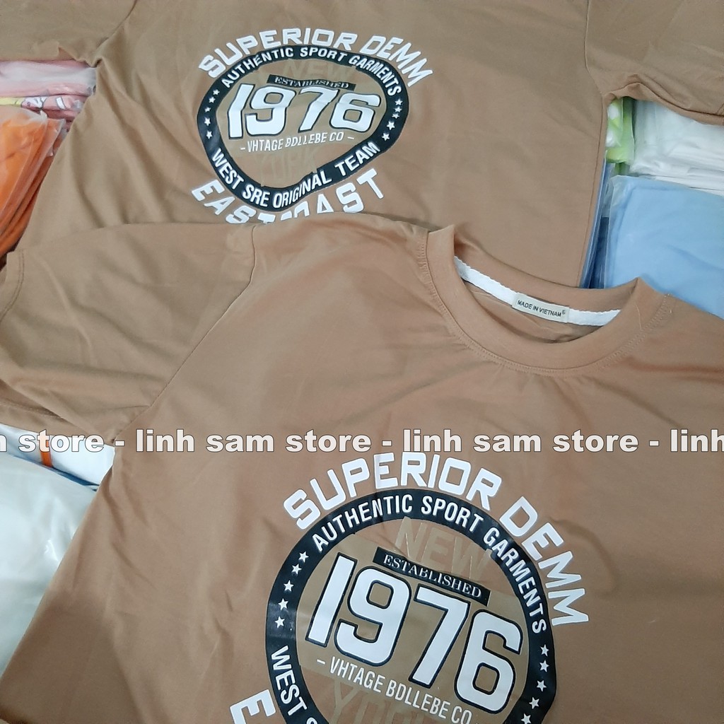 Áo thun nữ tay lỡ freesize phông form rộng dáng Unisex, mặc lớp, nhóm, cặp in chữ SUPERIOR 1976 | BigBuy360 - bigbuy360.vn