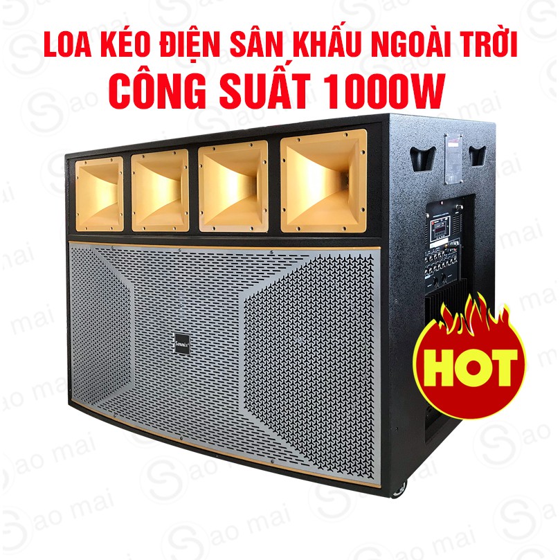 Loa Kéo 2 BASS 4 TẤC Điện Sammix P-3100K ,MICRO UHF, LOA KARAOKE Bluetooth CÔNG SUẤT CỰC MẠNH