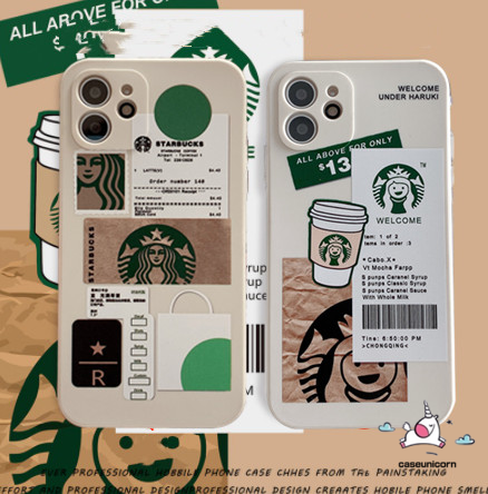 Ốp điện thoại dẻo họa tiết STARBUCKS xinh xắn cho Xiaomi POCO X3 NFC Xiaomi Poco M3 Redmi 9t 9C NFC Redmi 9 Note 9 Note8