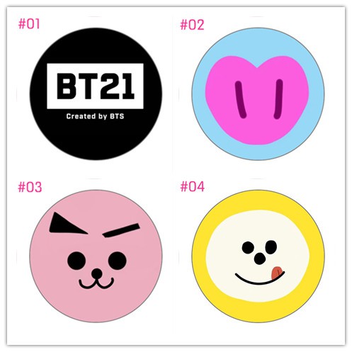 KPOP BT21 BTS comics Photo Airbag Bracket Universal Phone Holder Styles 1-20