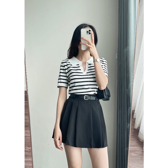 ORENI SKIRT - chân váy xếp li tặng kèm đai REGEN