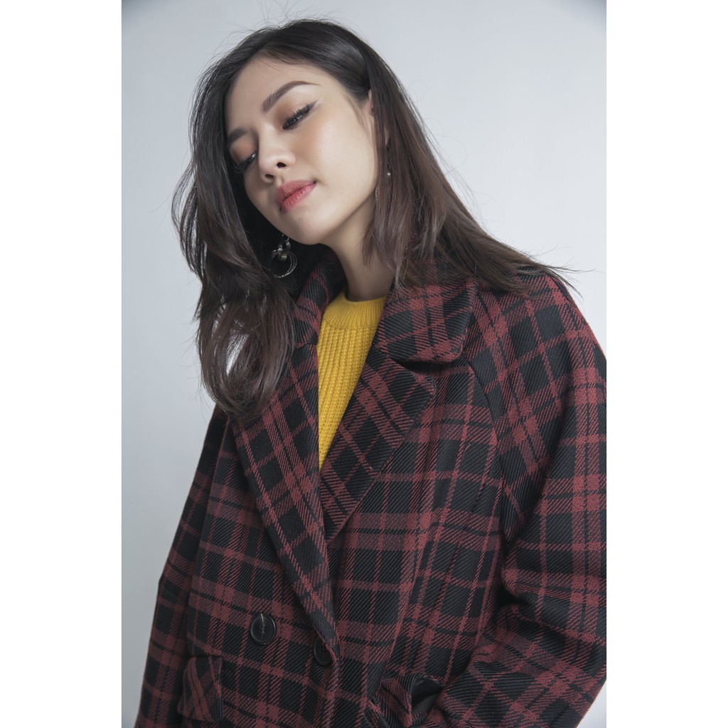 Áo Khoác dạ nữ dáng suông IVY moda MS 71M4158