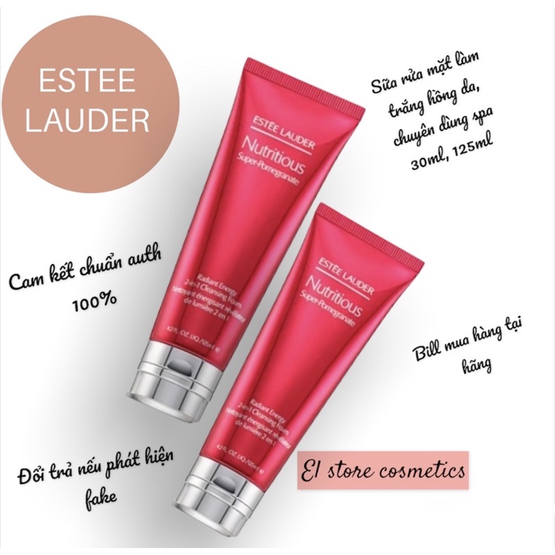Sữa rửa mặt Estee Lauder Nutritious Super-Pomegranate Radiant Vitality 2-in-1