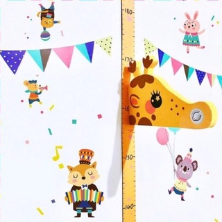 Decal thước đo chiều cao bé trai bé gái hươu cao cổ có nam châm dính Zooyoo