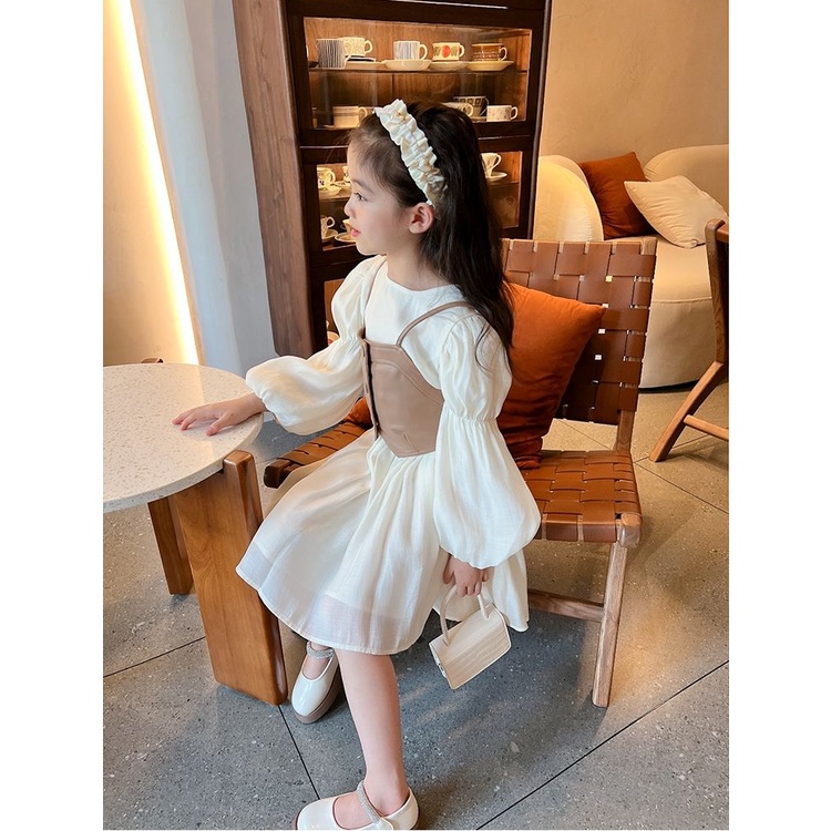 Đầm Công Chúa Tay Dài Thời Trang Mùa Thu 2022 Cho Bé Gái