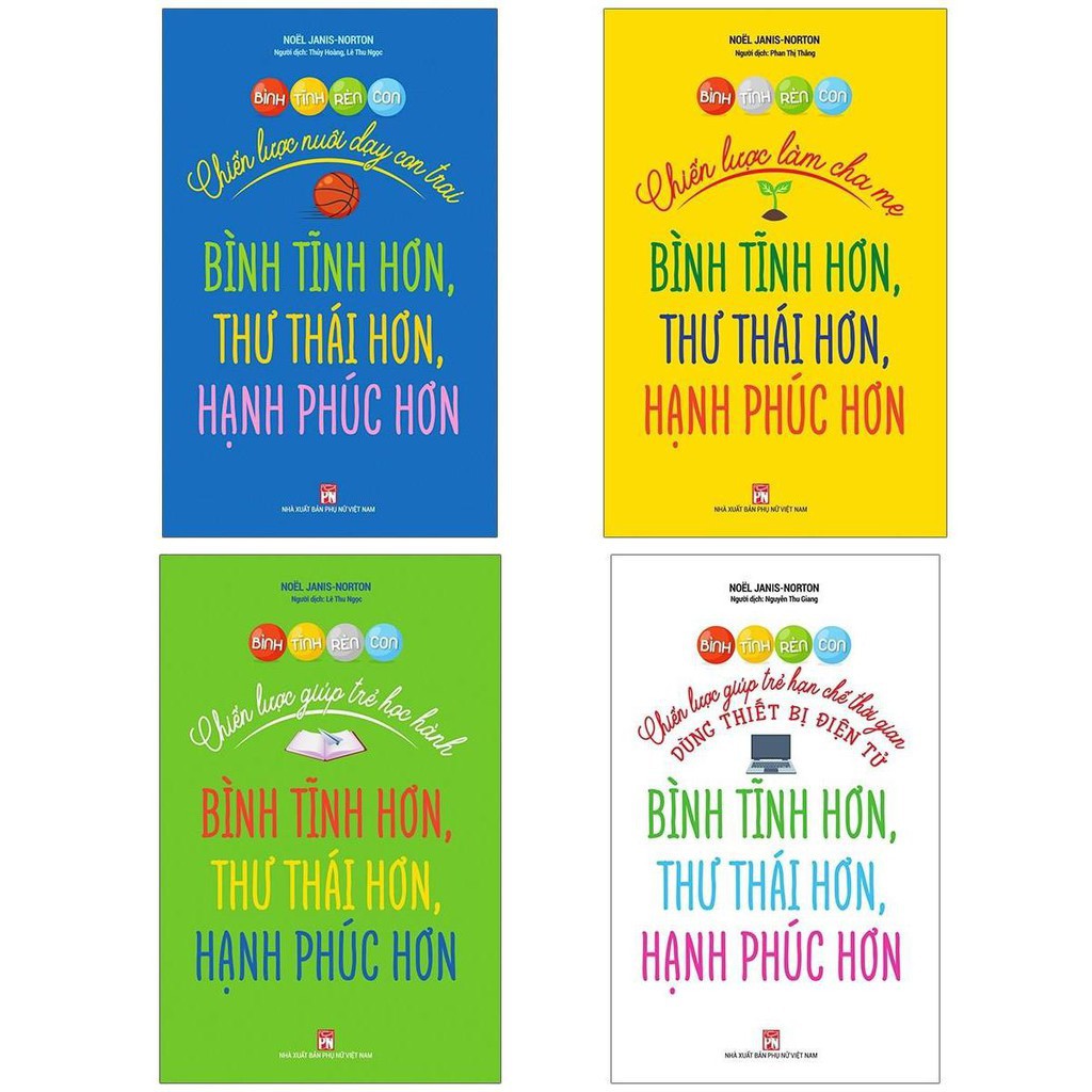 Sách - Bình Tĩnh Rèn Con (Bộ 4 Cuốn) - nguyetlinhbook