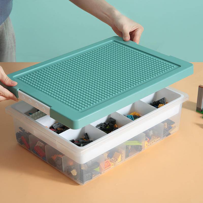 Hộp Đựng Đồ Chơi Lego Cỡ Lớn Trong Suốt Có Nắp Đậy Tiện Dụng
