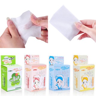 Set 100 bông tẩy trang chuyên dụng cho nữ màu sắc ngẫu nhiên