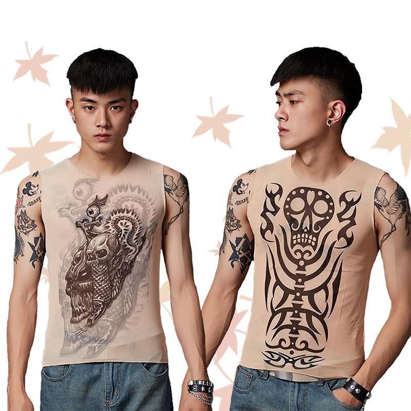 Áo ba lỗ nam dạng hình xăm