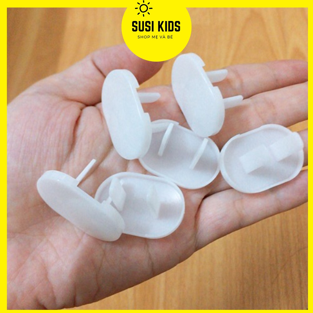 [2 Cái] Nút Bịt Ổ Điện Set 2 Cái, An Toàn Cho Bé Loại 2 Chấu - Susi Kids