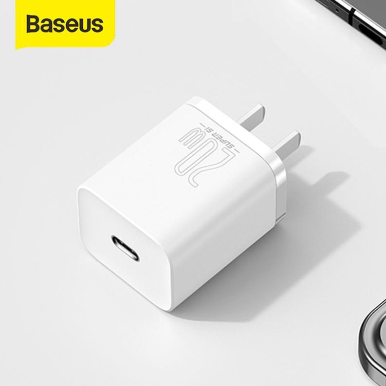 Củ sạc nhanh Baseus PD 20W CCSUP dùng cho iPhone X / XR / XS Max / 11 / 12 PRO MAX HÀNG CHÍNH HÃNG