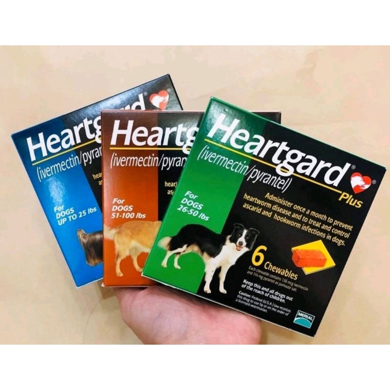 HEARTGARD - viên nhai loại bỏ giun sán, giun tim cho chó