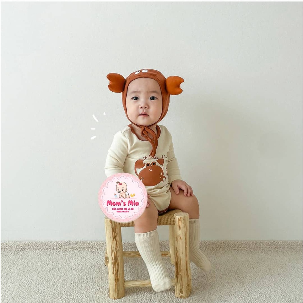 🦀🐇 BODYSUIT KÈM MŨ HÌNH THÚ SIÊU CUTE CHO BÉ YÊU 👧👶 MOM'S MÍA