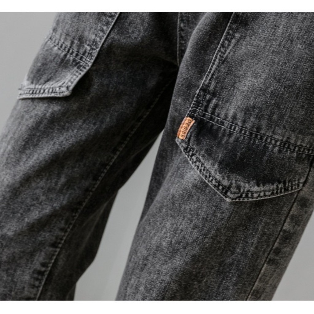 Quần Jeans Nữ T71 Chất Vải Mềm Cạp Co Giãn Ống Côn Phong Cách Hàn Quốc-TRANG STORE