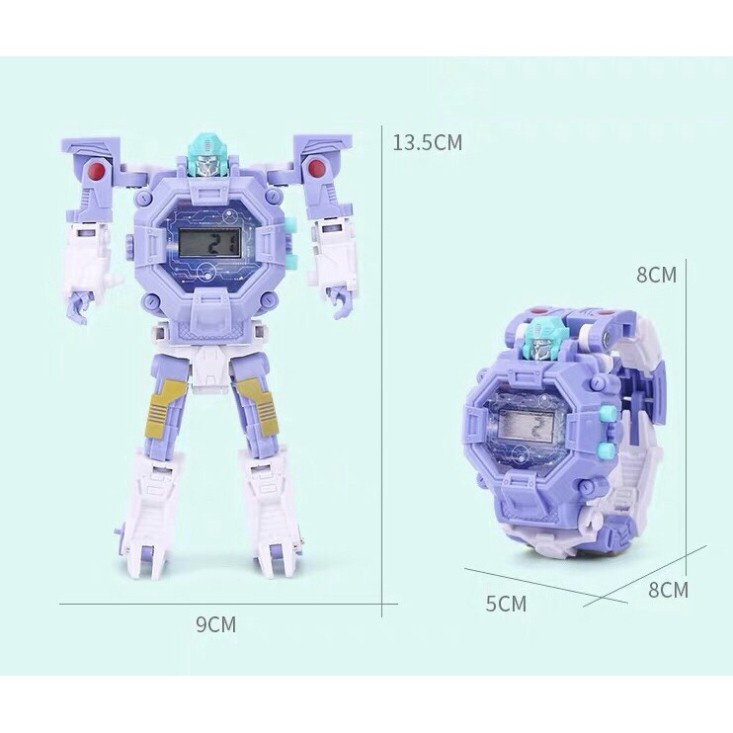 Đồ Chơi Đồng Hồ Đeo Tay Lắp Ráp Robot Biến Hình,Đồng hồ lắp ghép rô bốt siêu nhân