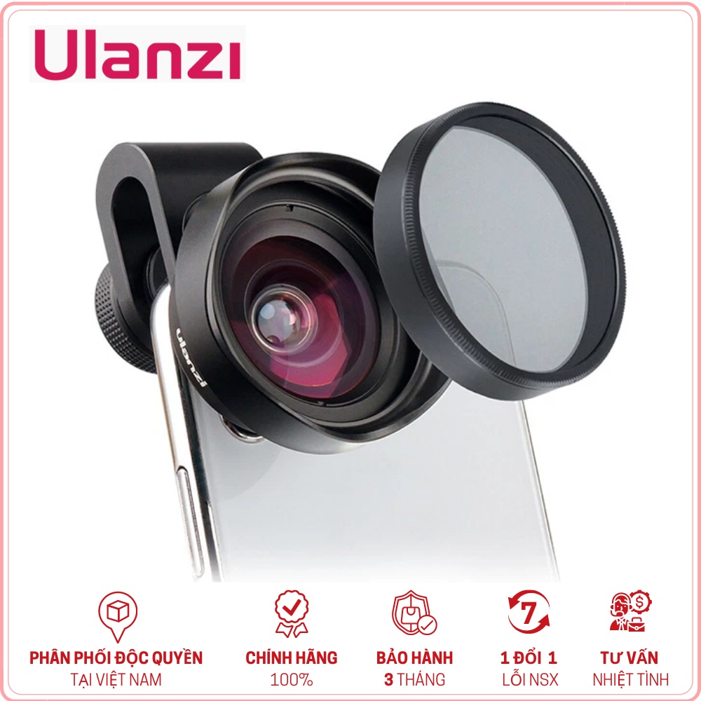 ULANZI 16MM WIDE ANGLE LENS - HÀNG CHÍNH HÃNG - Lens góc rộng kèm filter CPL dành cho Điện thoại
