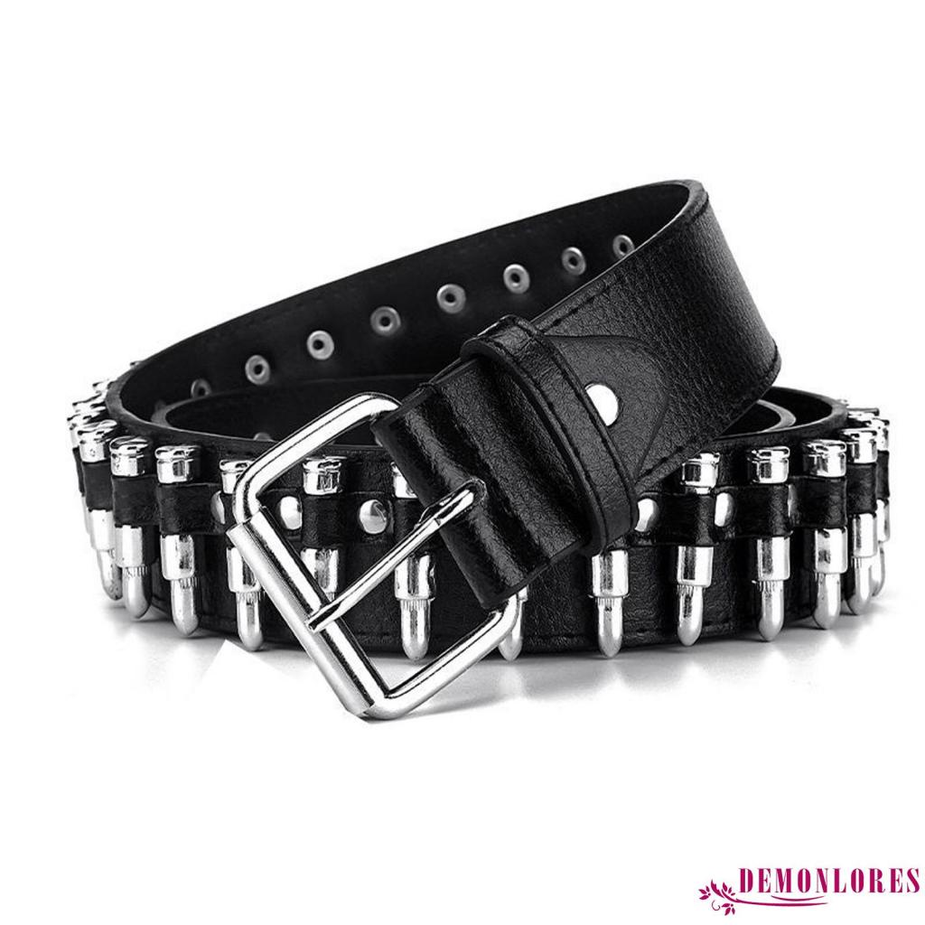 Thắt Lưng Da Đính Đinh Tán Phong Cách Hip Hop Cho Nữ