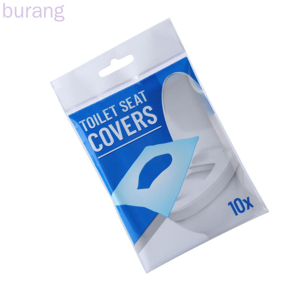 Set 10 miếng lót bệ ngồi bồn cầu dùng một lần an toàn tiện dụng khi đi du lịch
