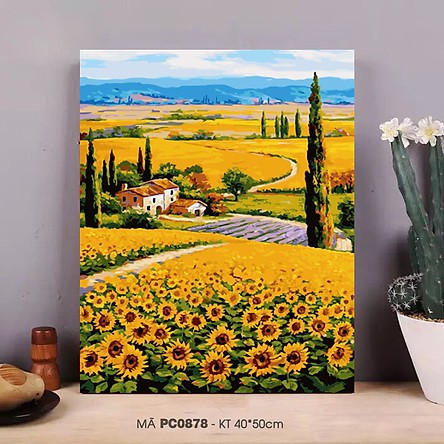 Tranh Sơn Dầu Số Hóa Phong Cảnh Nhiều Mẫu Hot Trend - Tranh Tô Màu Theo Số | BigBuy360 - bigbuy360.vn