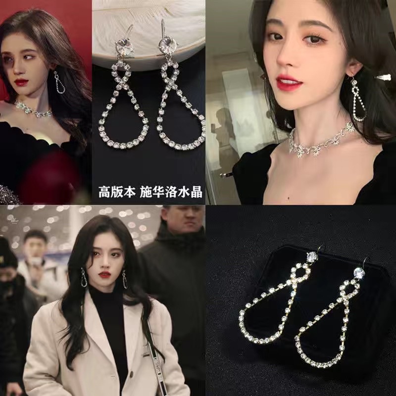 Khuyên tai đồng khoản Cúc Tịnh Y bạc 925