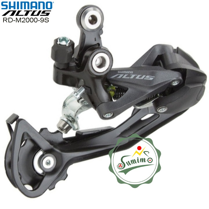 Cùi đề xe đạp - Gạt líp Shimano Altus RD-M2000 9 speed - Chính hãng