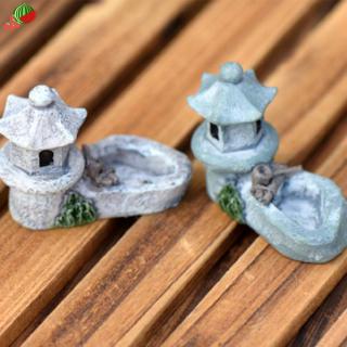 Mô hình tòa tháp mini trang trí sân vườn