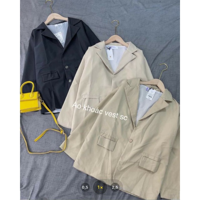 [RẺ VÔ ĐỊCH]Áo blazer nâu tây 2 lớp phong cách Hàn quốc . Áo vest nhà Cloud | BigBuy360 - bigbuy360.vn