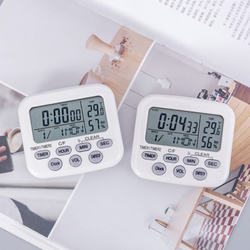 Đồng Hồ Bấm Giờ Kỹ Thuật Số AOTO Đo Độ Ẩm Trong Nhà