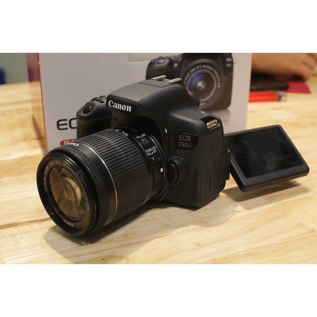 Máy ảnh Canon 750D kèm lens 18-55 STM