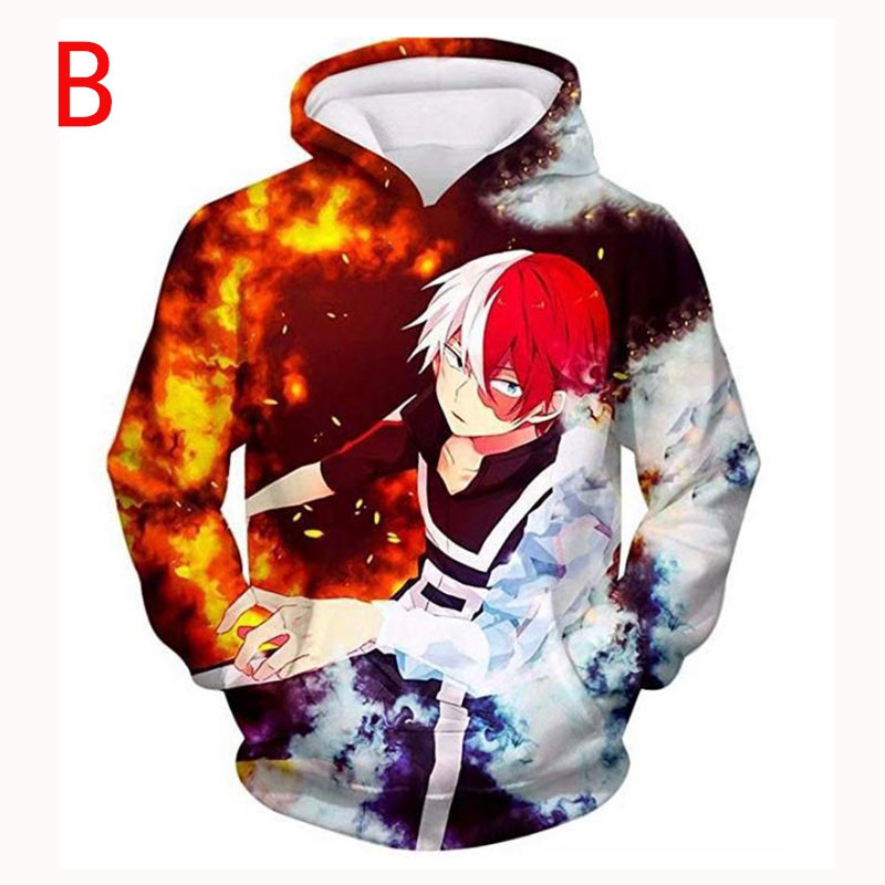 Áo hoodie in hình hoạt hình My boku No Hero Academia midoriya izuku ochaco uraka | BigBuy360 - bigbuy360.vn