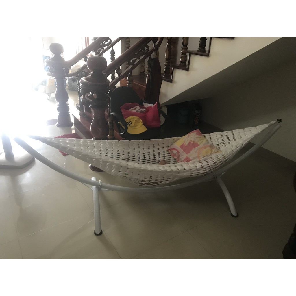 Lưới Võng Sợi Tơ Handmade Dài 2m2 - Tặng Kèm 2M Dây Dù. | BigBuy360 - bigbuy360.vn