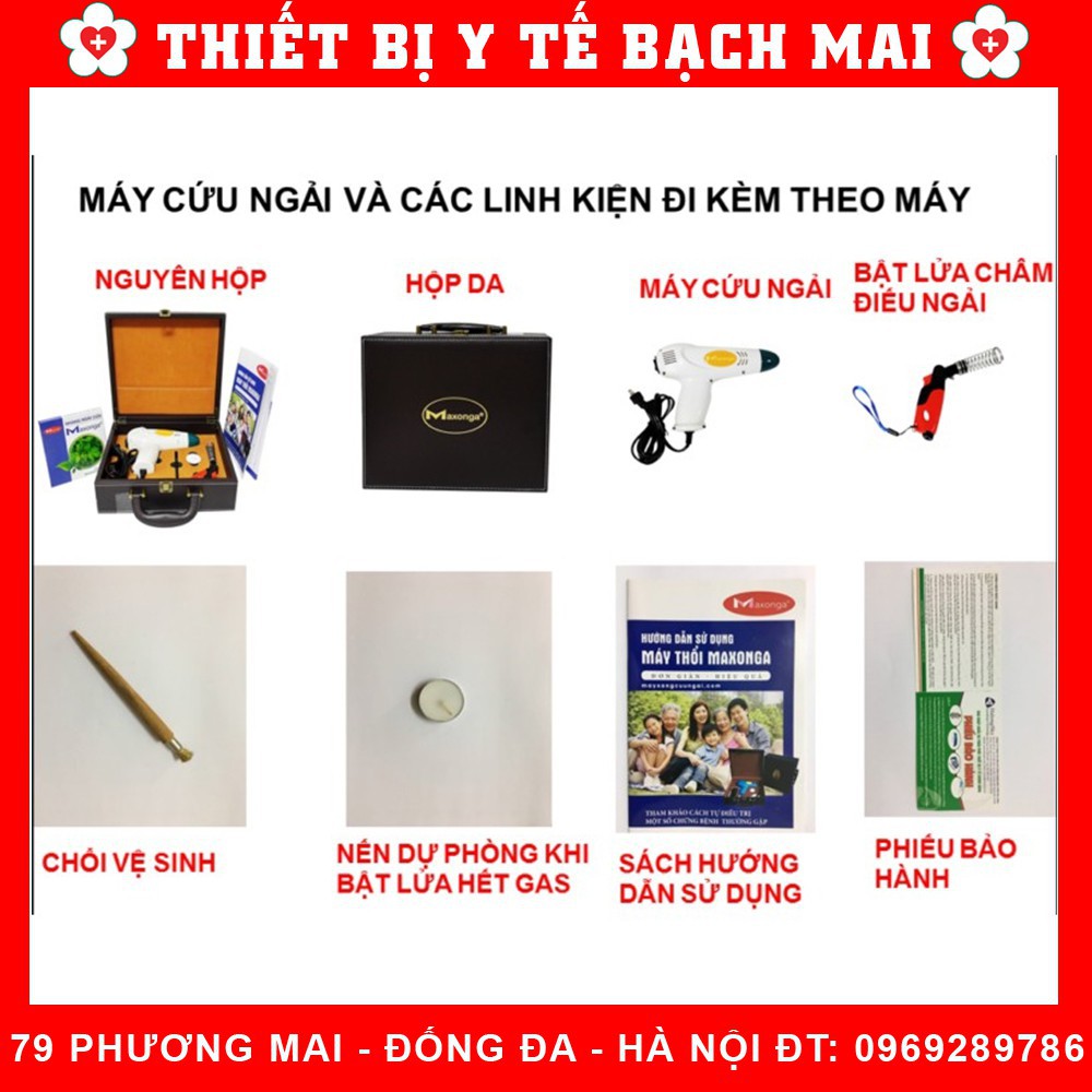 TBYT999 Máy Cứu Ngải MAXONGA [Bao gồm cả thuốc] - Chữa Xương Khớp, Đau Lưng, Đau Vai Gáy, Di Chứng Tai Biến NEW