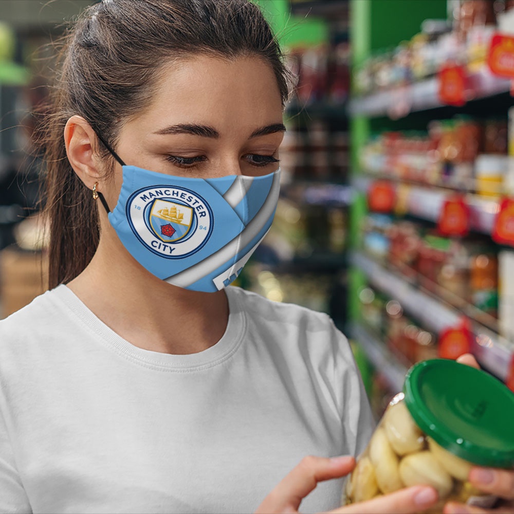 Khẩu Trang Vải In Manchester United 7 Soink Vải Poly Cotton 100%,Ngăn Bụi,Kháng Khuẩn,Chống Giọt Bắn