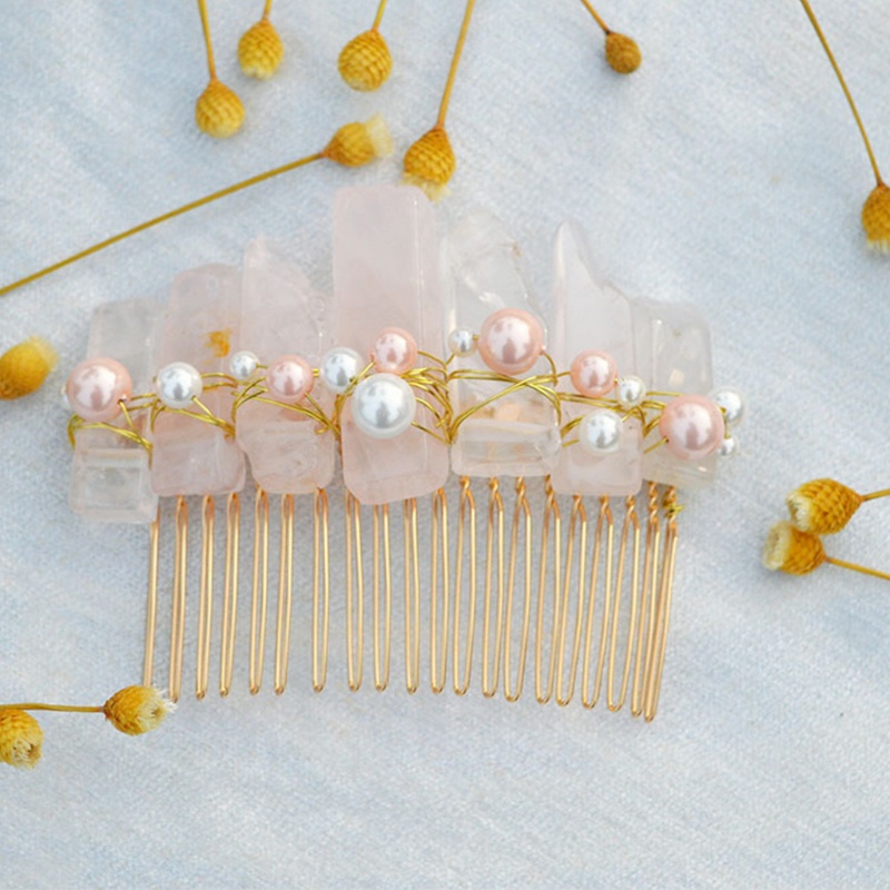 Lược Cài Tóc Đính Hạt Ngọc Trai Sang Trọng Cho Cô Dâu