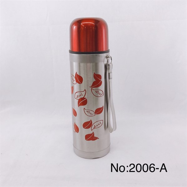 PHÍCH Ủ, PHÍCH GIỮ NHIỆT INOX  500ML HOA LÁ-447