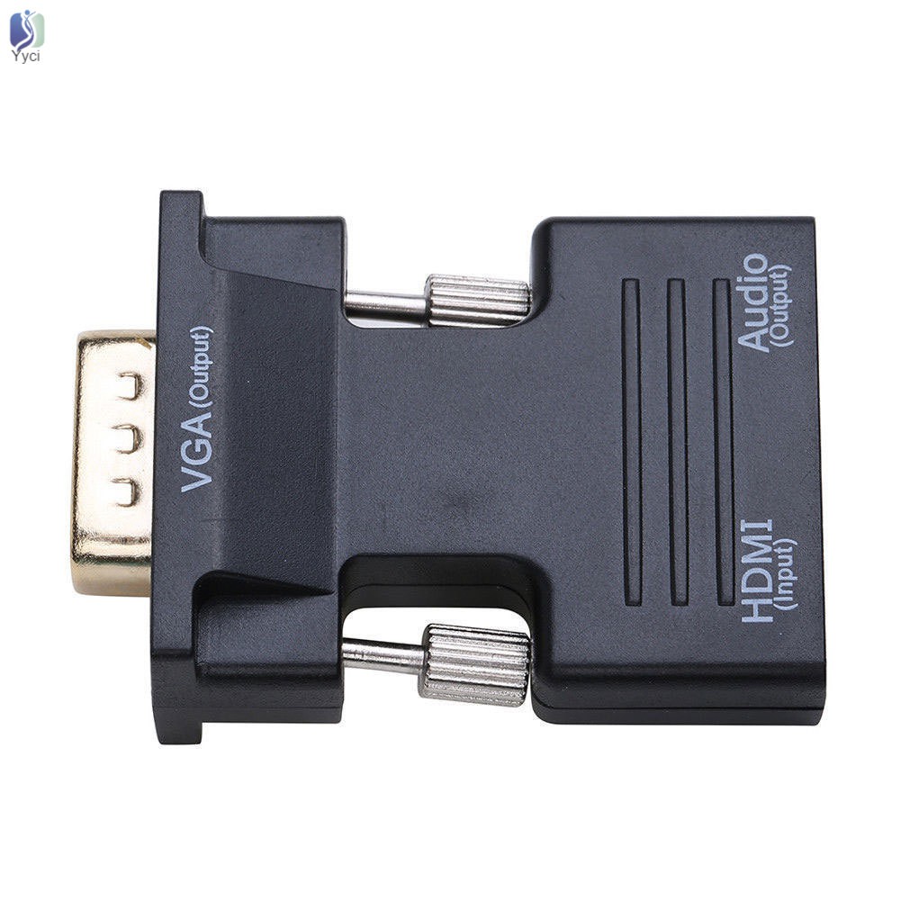 Đầu cắm chuyển đổi HDMI qua VGA có hỗ trợ tín hiệu âm thanh đầu ra