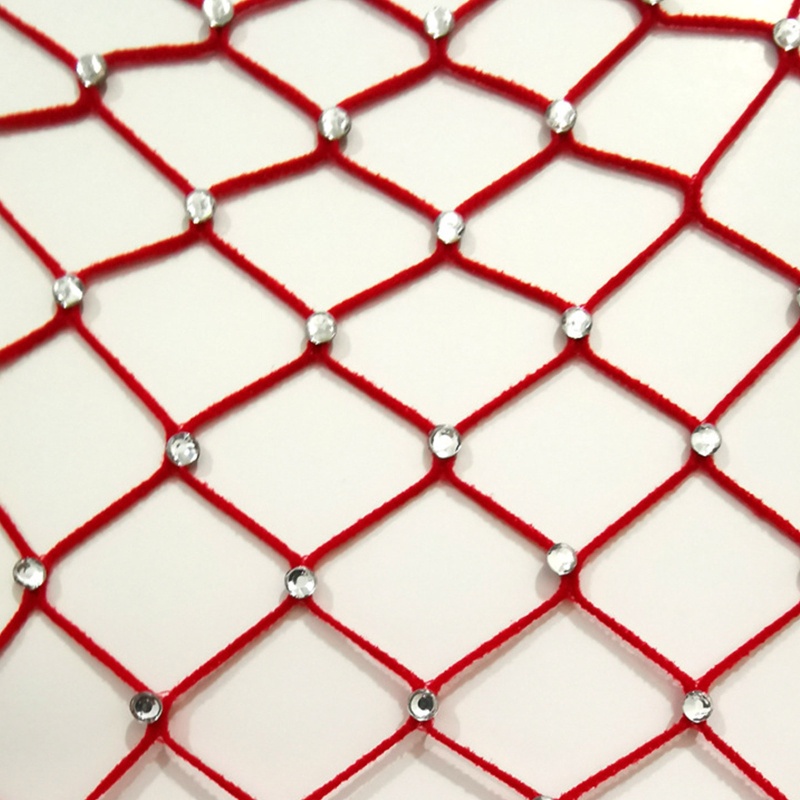 XIXI Vớ lưới dài trên gối đính đá lấp lánh quyến rũ cho nữ