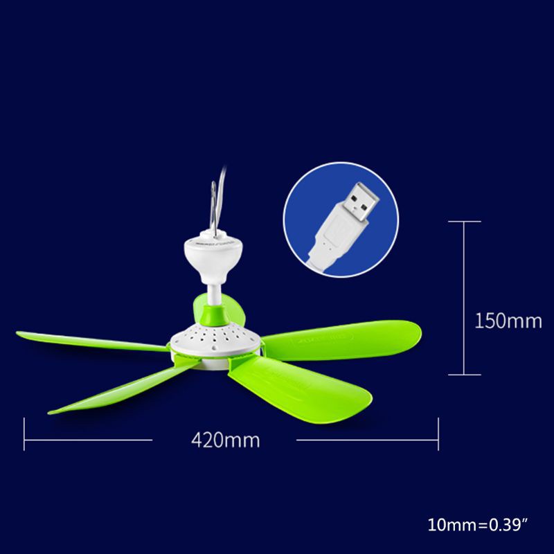 Quạt trần điều khiển từ xa 5W 3 tốc độ có phụ kiện