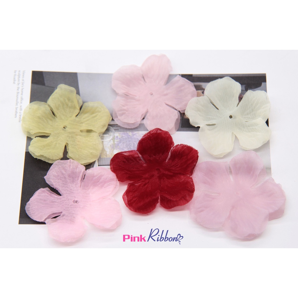 TÚI 10 CÁNH  VÀ TÚI 50 CÁNH- Cánh hoa voan 2 lớp 6.5cm