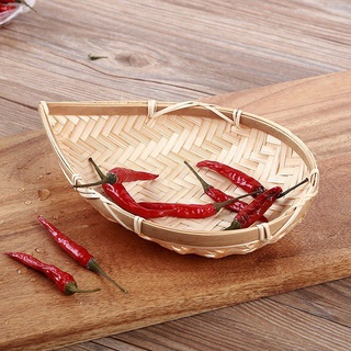 Mẹt tre hình lá đựng đồ/ mẹt tre giọt nước