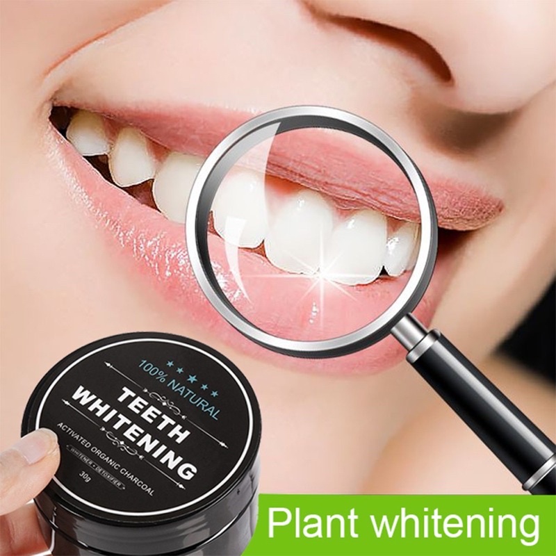 Bột than trắng răng than tre whitening 30g