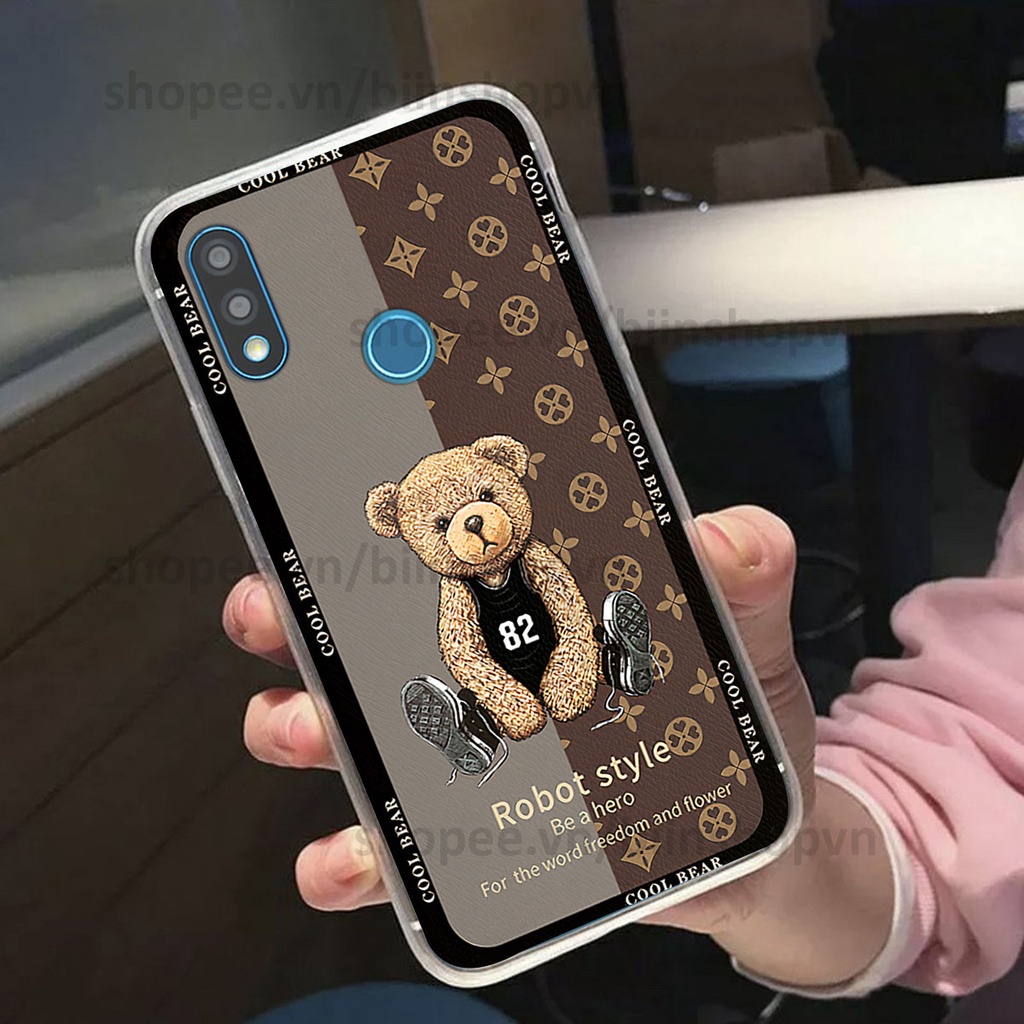 Ốp Vsmart Joy 2 Plus / Joy2+ hình gấu bear brick đẹp độc lạ, thời trang, cá tính