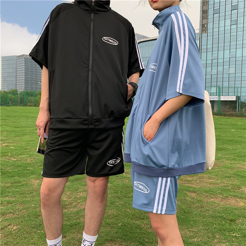 Set of sports jackets and shorts with active fashion style for men | BigBuy360 - bigbuy360.vn