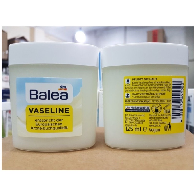 Kem dưỡng ẩm Balea Vaseline Đức 125ml, sáp chống nẻ da mặt &amp; body mềm mịn - Shop Viloet