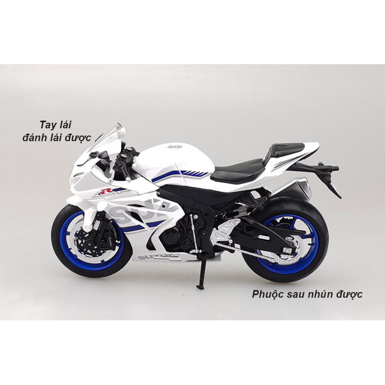 XE MÔ HÌNH MOTO Siêu xe SUZUKI GSX-R1000 | MSZ tỷ lệ 1:12