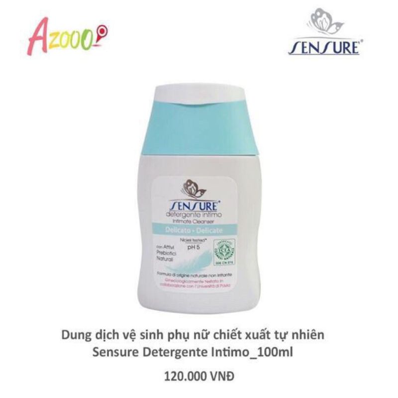 Sensure - dung dịch vệ sinh phụ nữ sensure 100ml nhập khẩu ý - ảnh sản phẩm 1